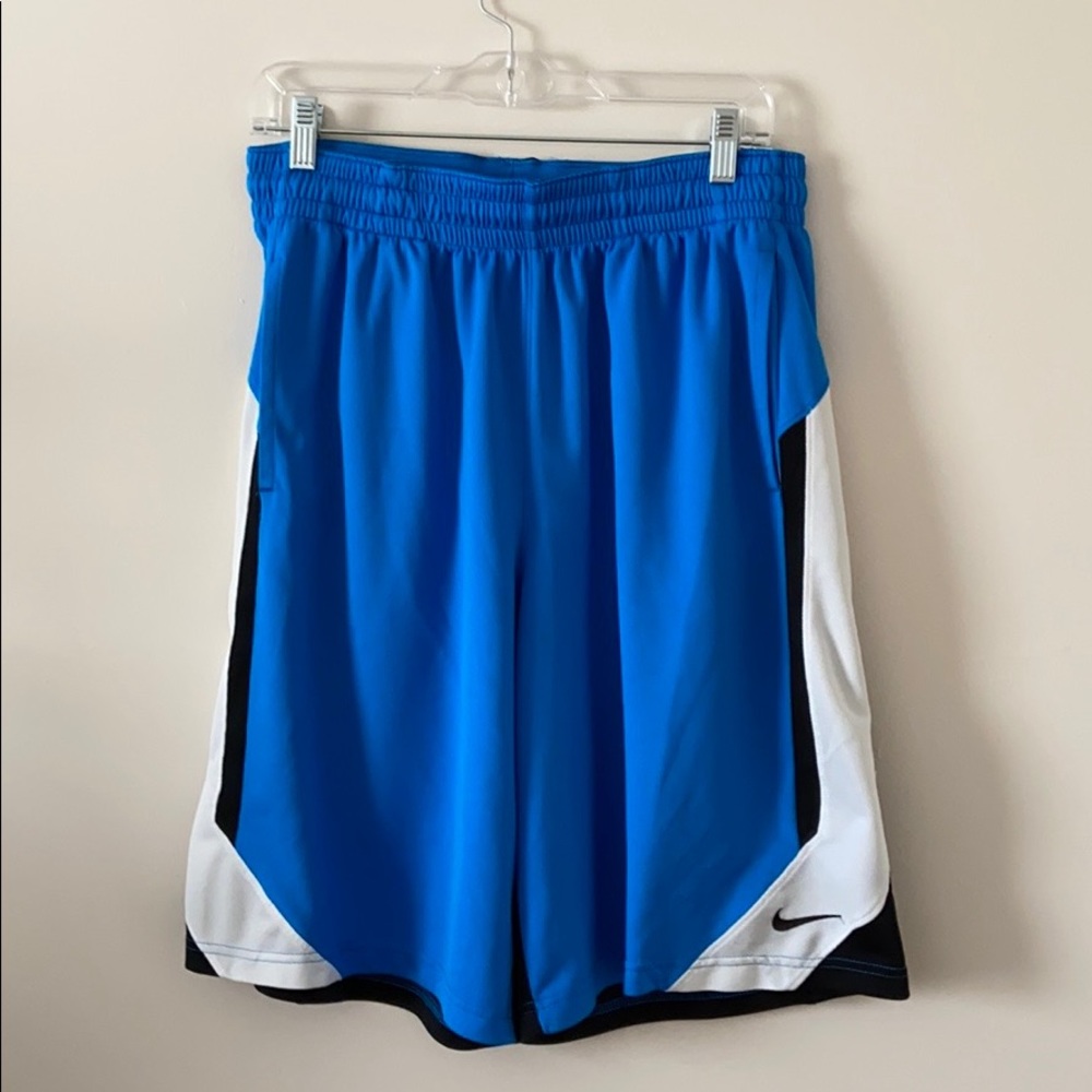 Nike Blue and Black Basketball Shorts